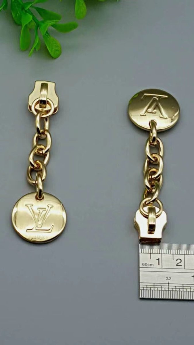 LV Gold Chain Zipper - mingfabricstore