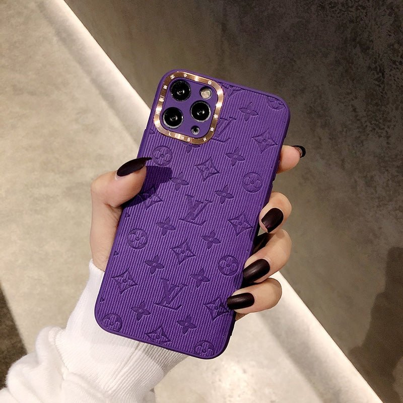 LV Leather Candy Colors Fantasic iPhone Cases - mingfabricstore