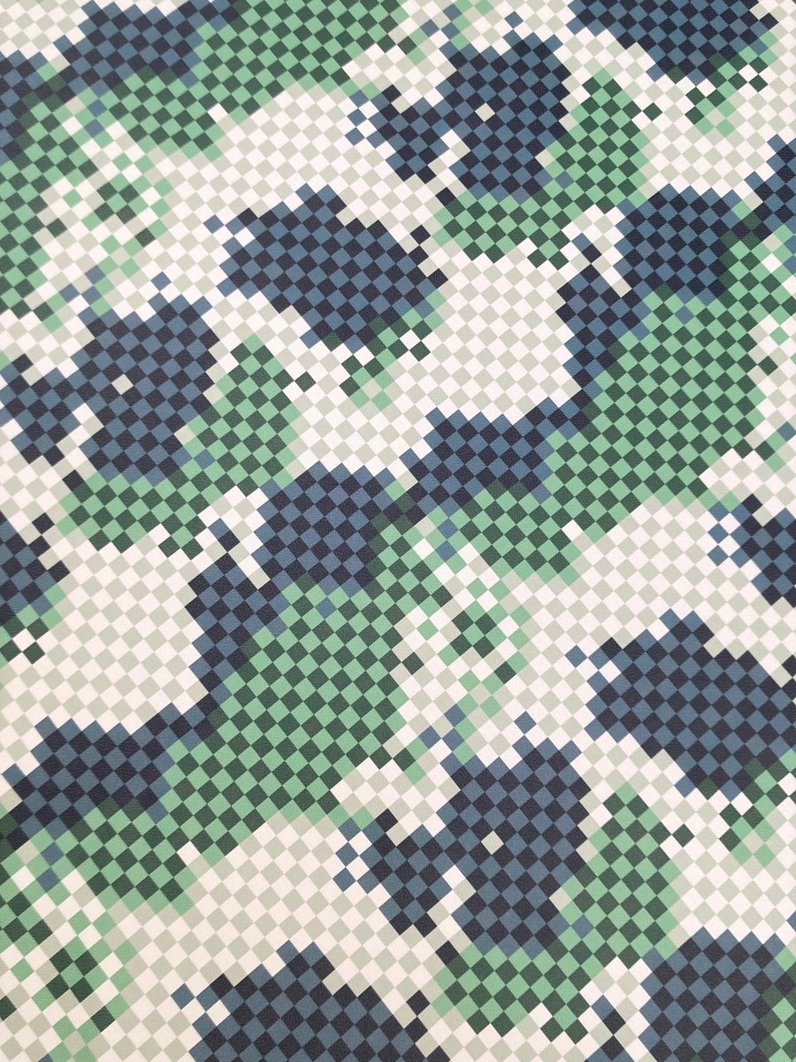 LV New Camouflage Damier Vinyl Leather for Custom DIY Handmade Upholstery - mingfabricstore