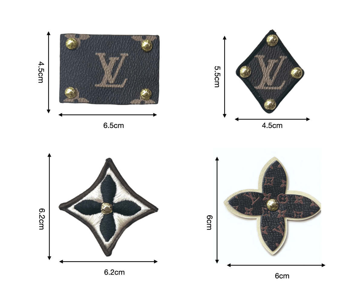 LV Vintage Leather Tag Label Patch for Handmade Crafts DIY - mingfabricstore