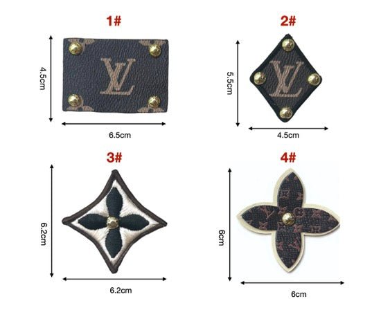 LV Vintage Leather Tag Label Patch for Handmade Crafts DIY - mingfabricstore