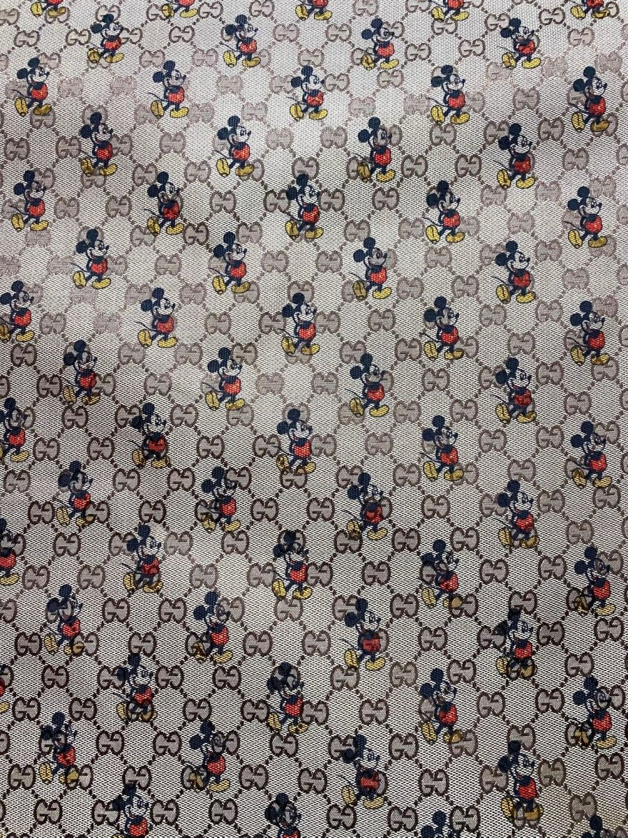 Mickey Mouse Gucci Jacquard Fabric for DIY Custom Sewing Projects - mingfabricstore