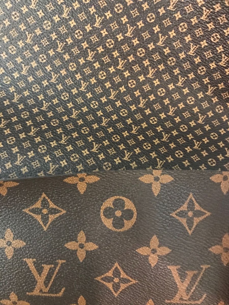 Mini Small LV Leather Fabric for Bag and Crafting - mingfabricstore