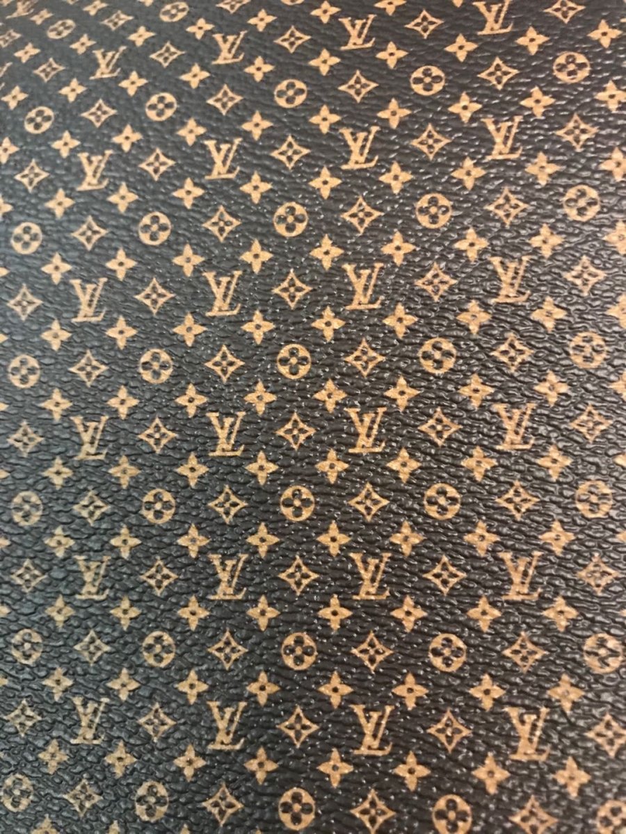 Mini Small LV Leather Fabric for Bag and Crafting - mingfabricstore