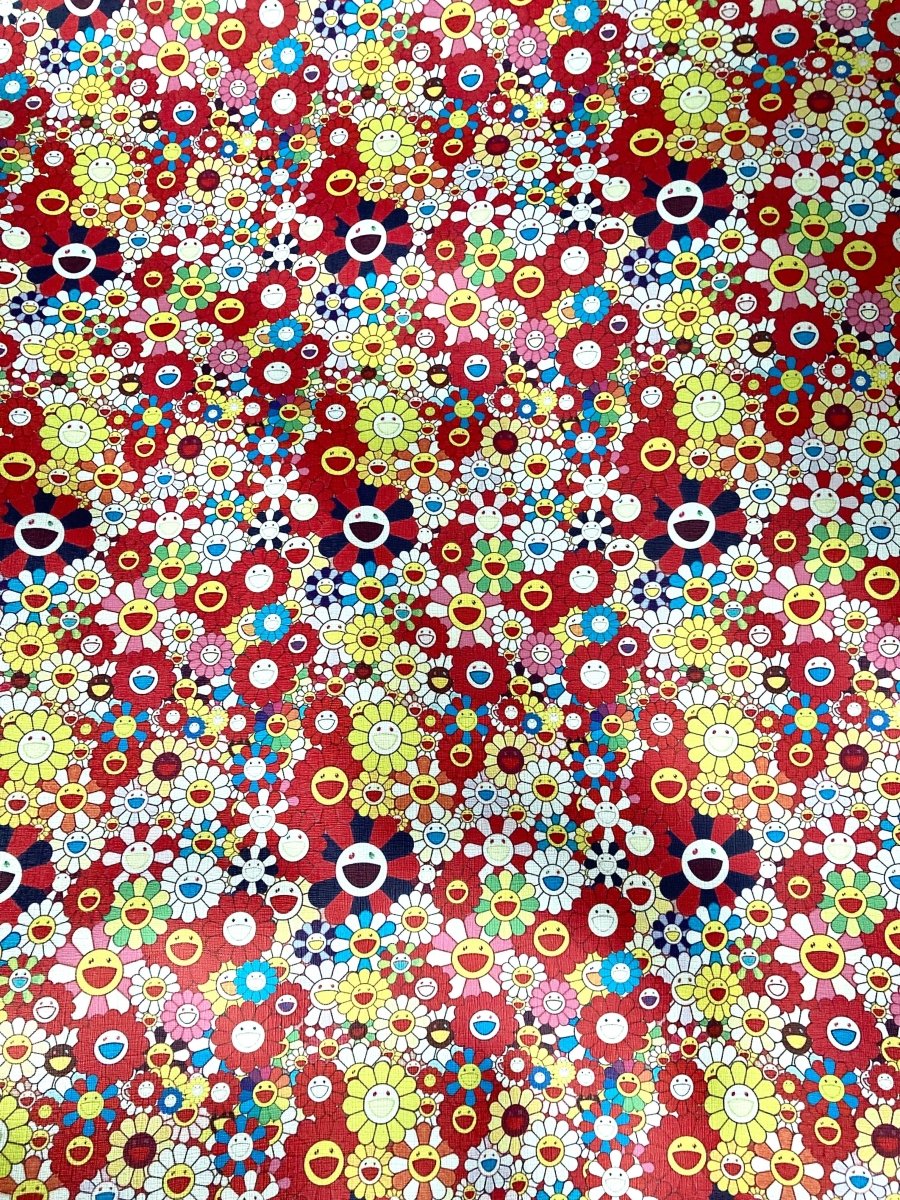 Murakami Takashi Leather Art Fabric for Custom - mingfabricstore