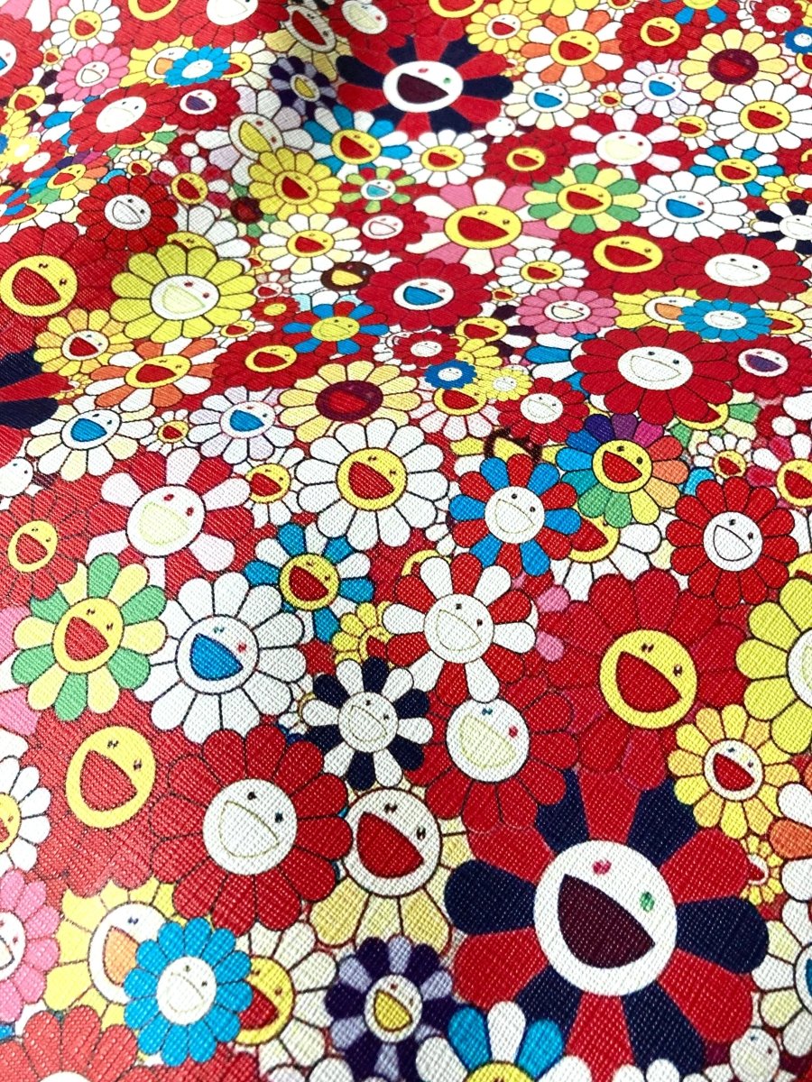 Murakami Takashi Leather Art Fabric for Custom - mingfabricstore