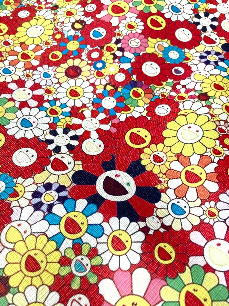 Murakami Takashi Leather Art Fabric for Custom - mingfabricstore