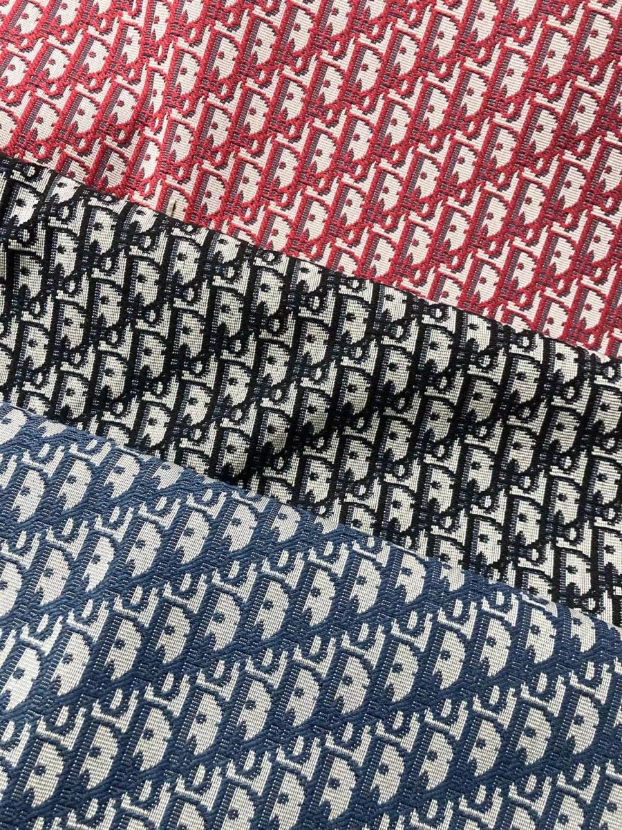 Navy Blue Dior Fabric for Custom Sneaker Bag - mingfabricstore