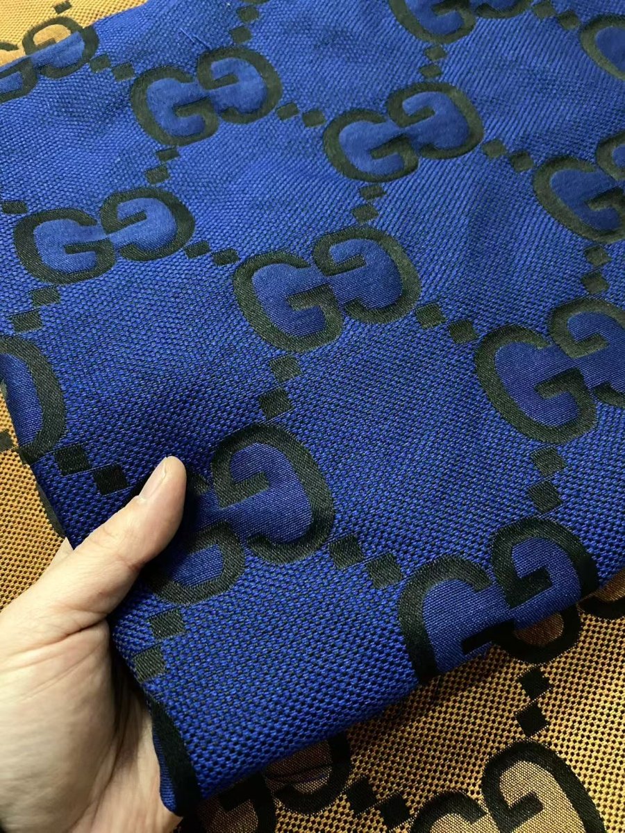 Navy Gucci Sewing Fabric - mingfabricstore