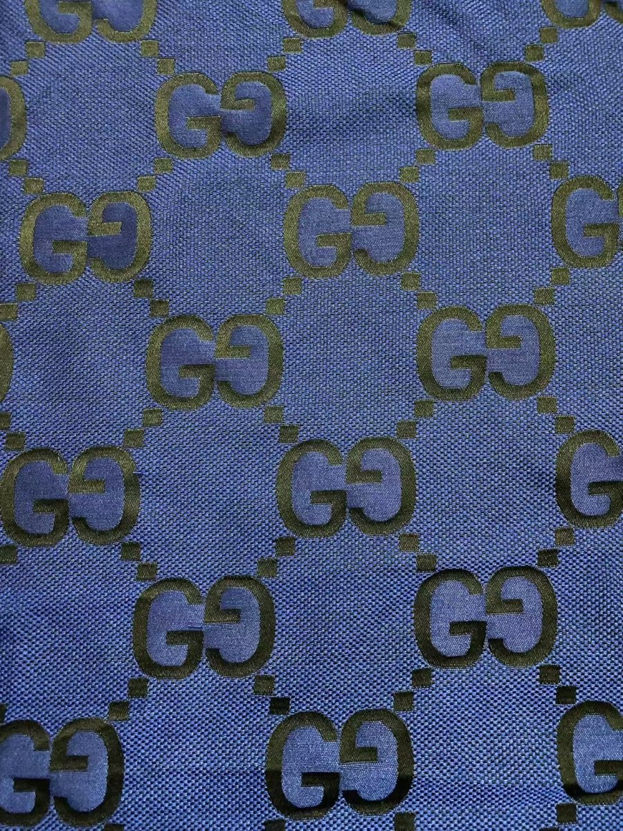 Navy Gucci Sewing Fabric - mingfabricstore