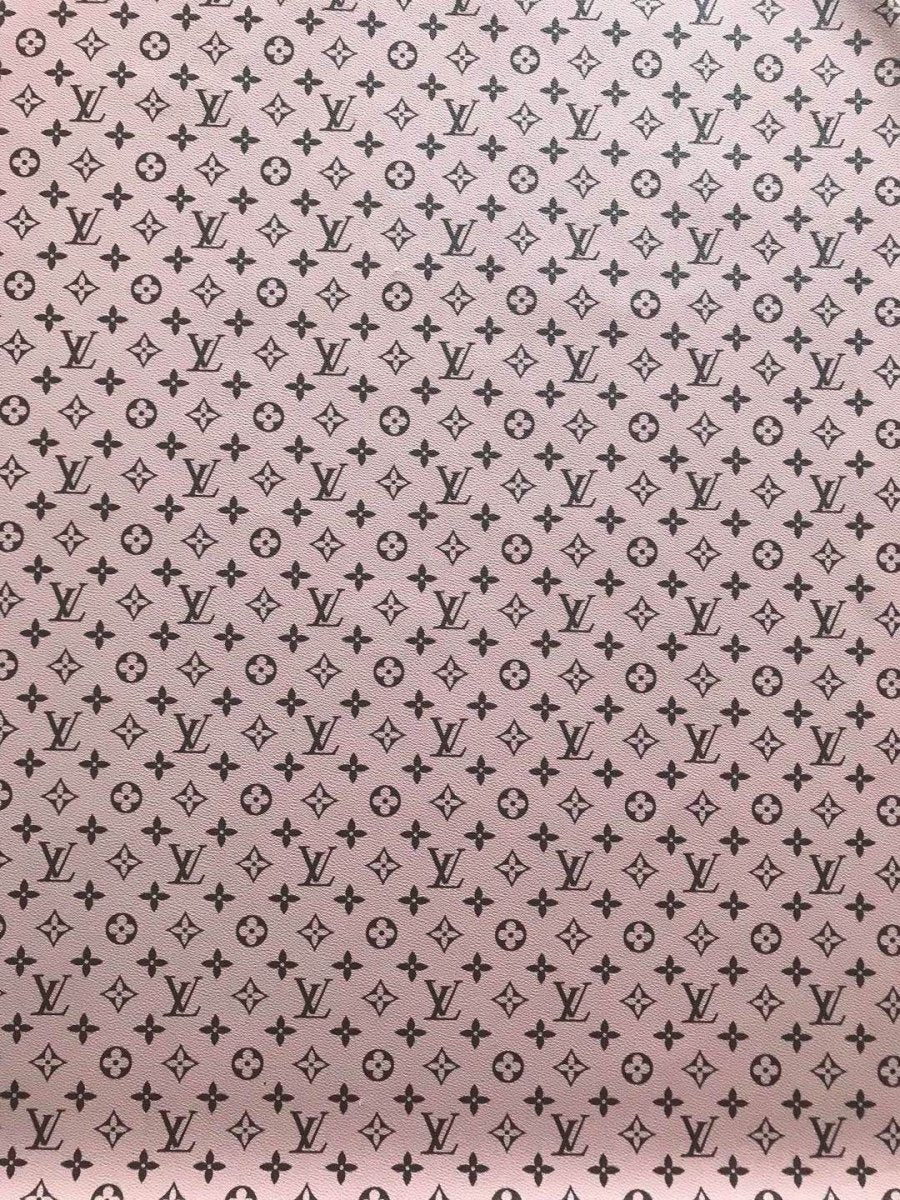 New arrival pink LV leather fabric high quality for bag shoe customs - mingfabricstore