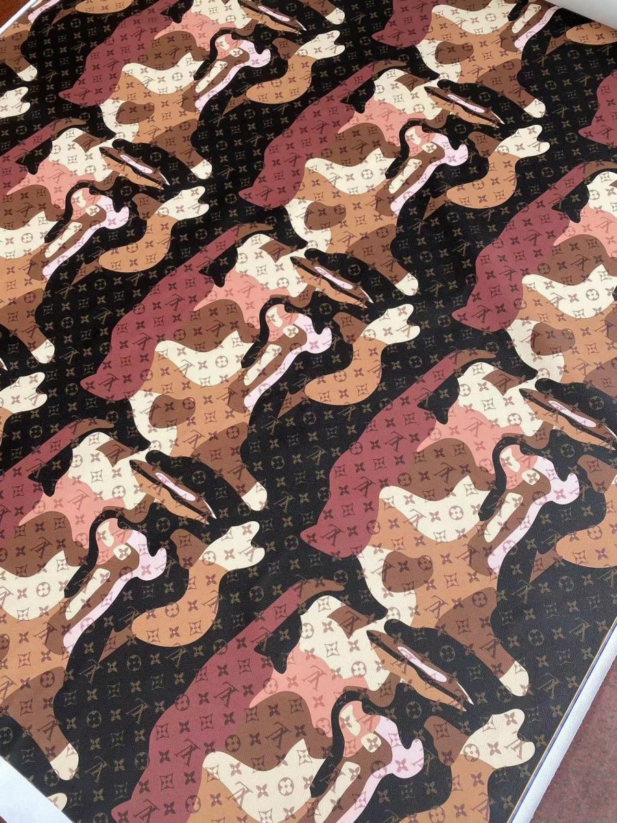 New Camo Louis Vuitton Leather for Handbag - mingfabricstore