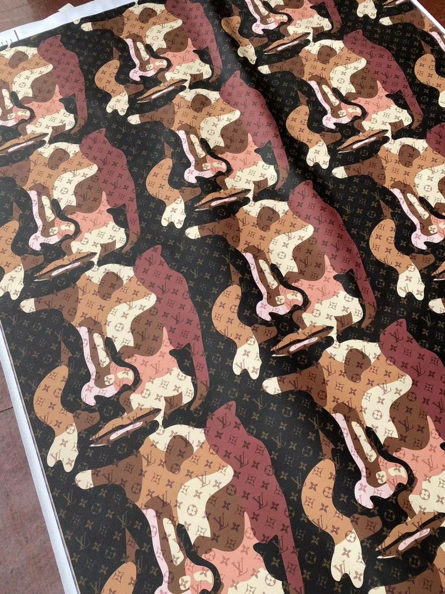 New Camo Louis Vuitton Leather for Handbag - mingfabricstore