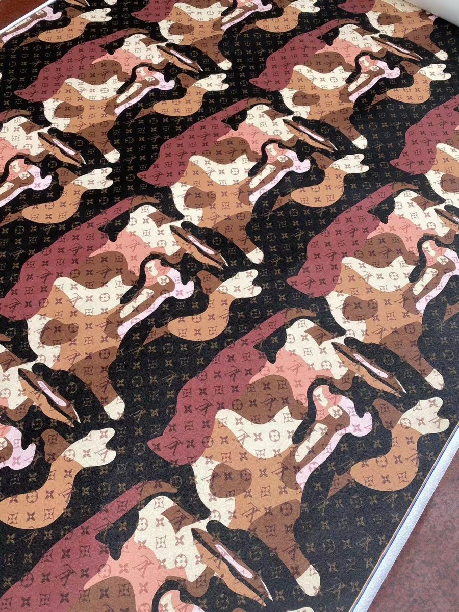 New Camo Louis Vuitton Leather for Handbag - mingfabricstore