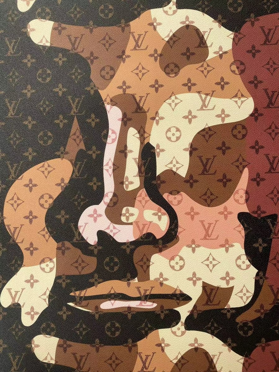 New Camo Louis Vuitton Leather for Handbag - mingfabricstore