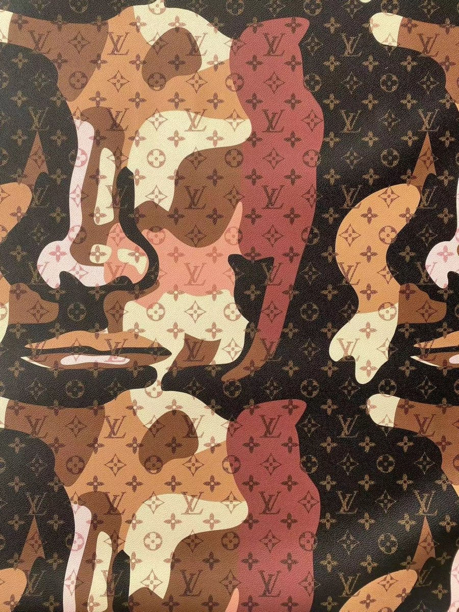New Camo Louis Vuitton Leather for Handbag - mingfabricstore