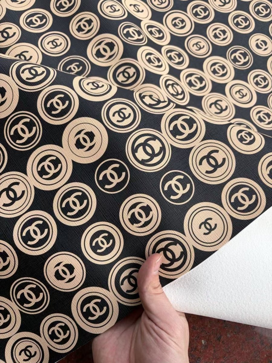 New Chanel Leather Designer Fabric for DIY Crafts Upholstery Project - mingfabricstore