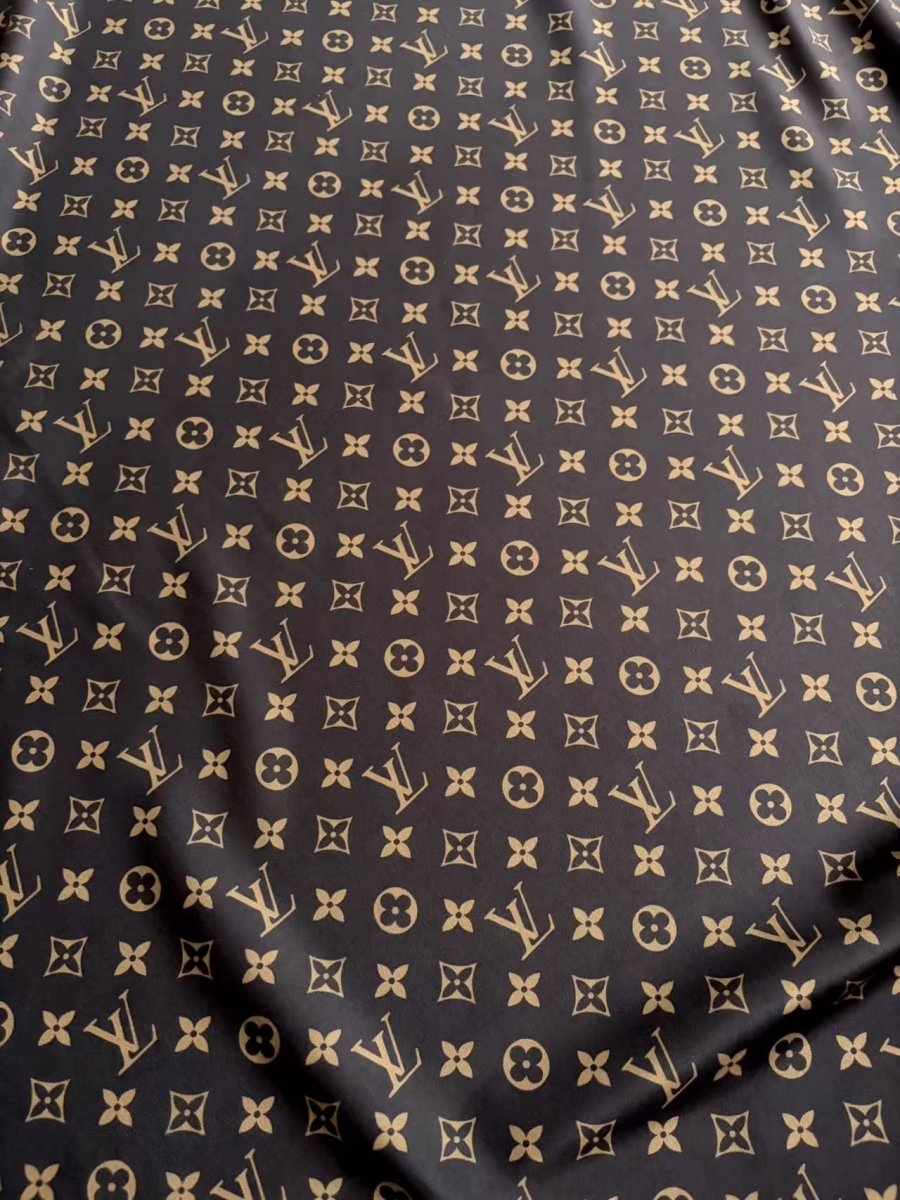 New Chocolate Louis Vuitton Suede Fabric Upholstery Car Interior DIY Motor Seat Cover - mingfabricstore