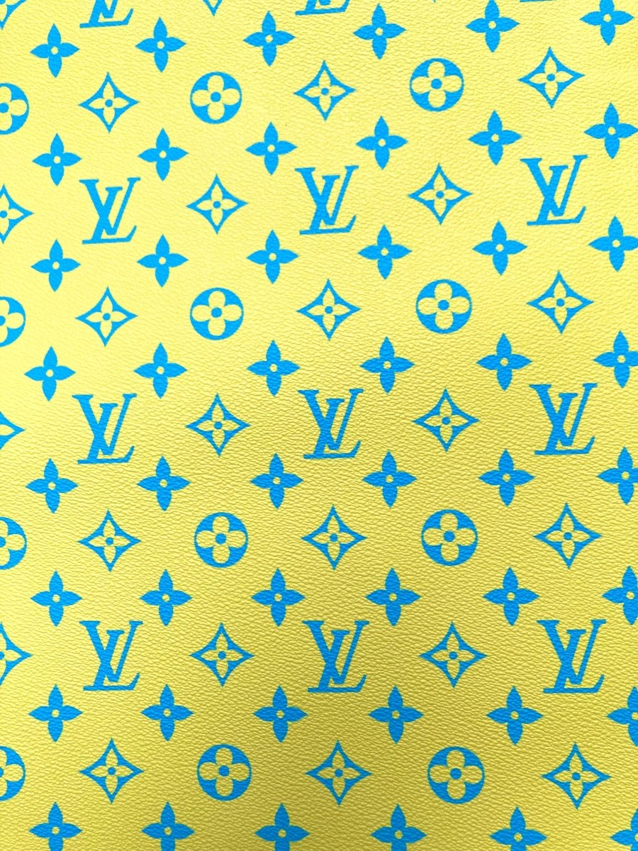 New Color Bright Yellow LV Monogram Designer Fabric for Keepall Bag - mingfabricstore