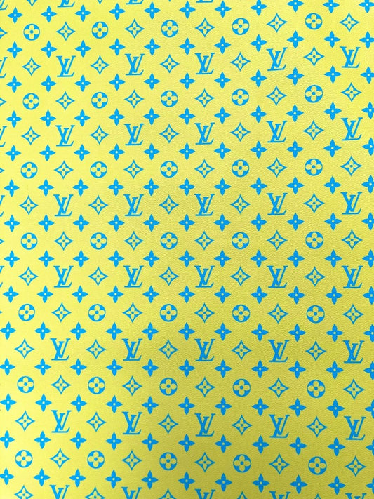 New Color Bright Yellow LV Monogram Designer Fabric for Keepall Bag - mingfabricstore