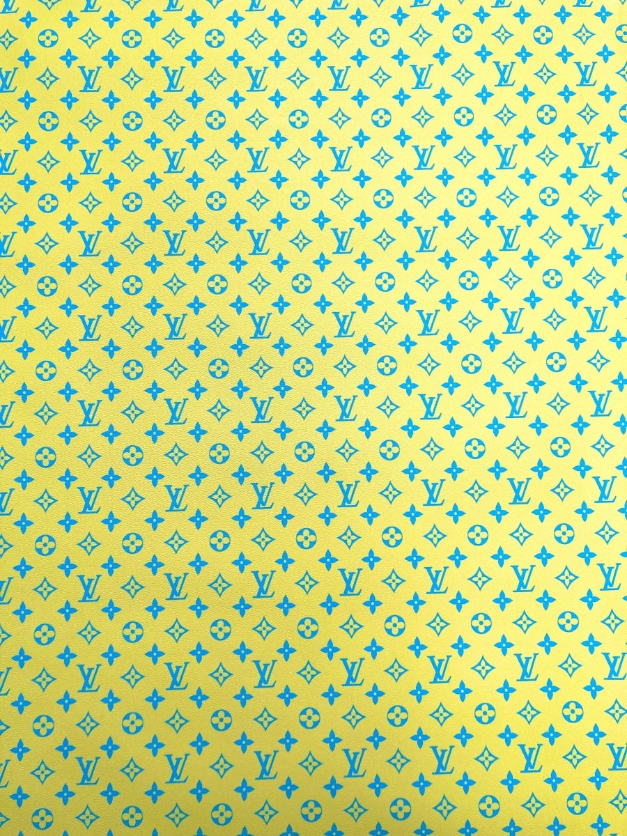 New Color Bright Yellow LV Monogram Designer Fabric for Keepall Bag - mingfabricstore