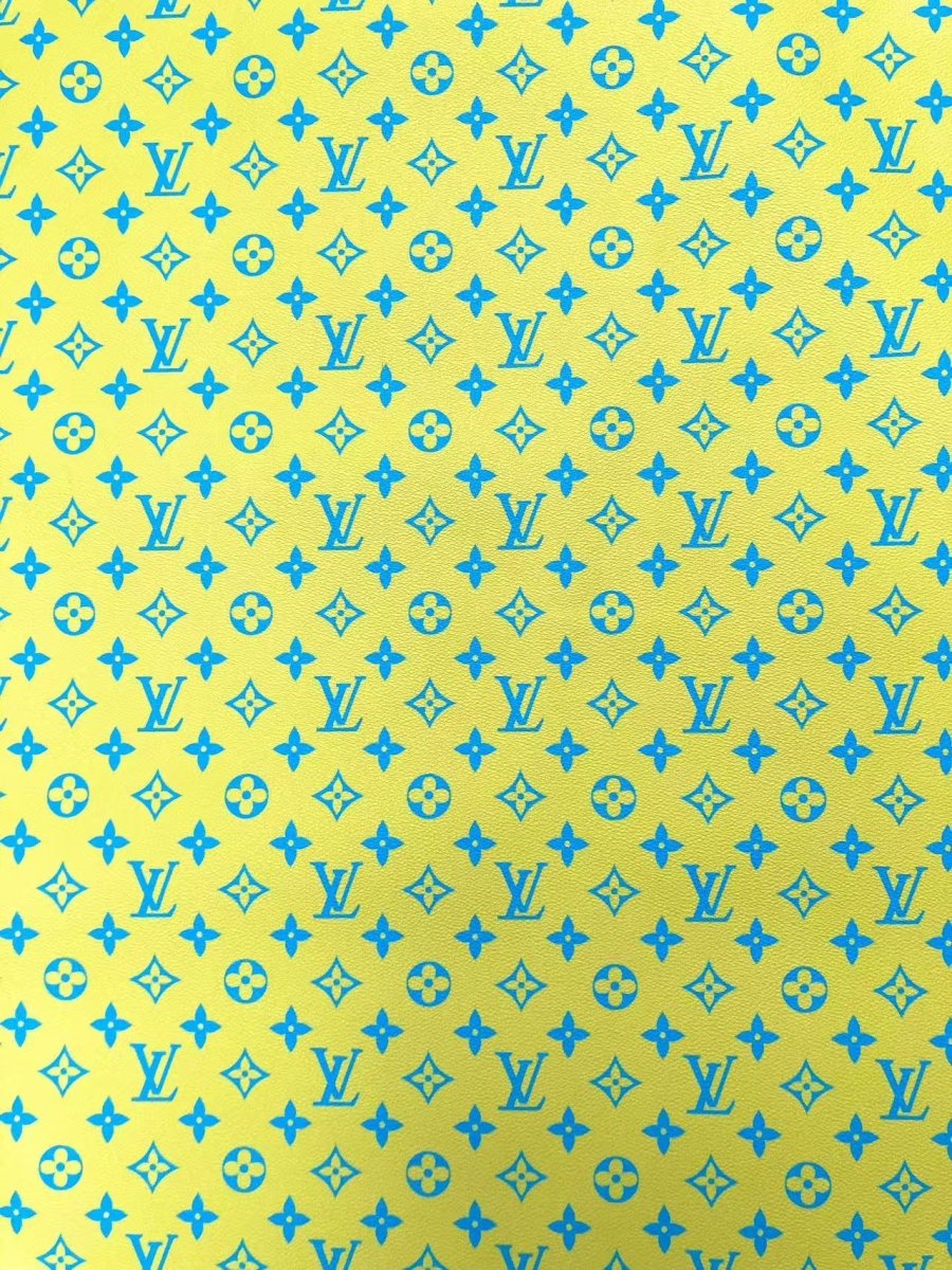 New Color Bright Yellow LV Monogram Designer Fabric for Keepall Bag - mingfabricstore