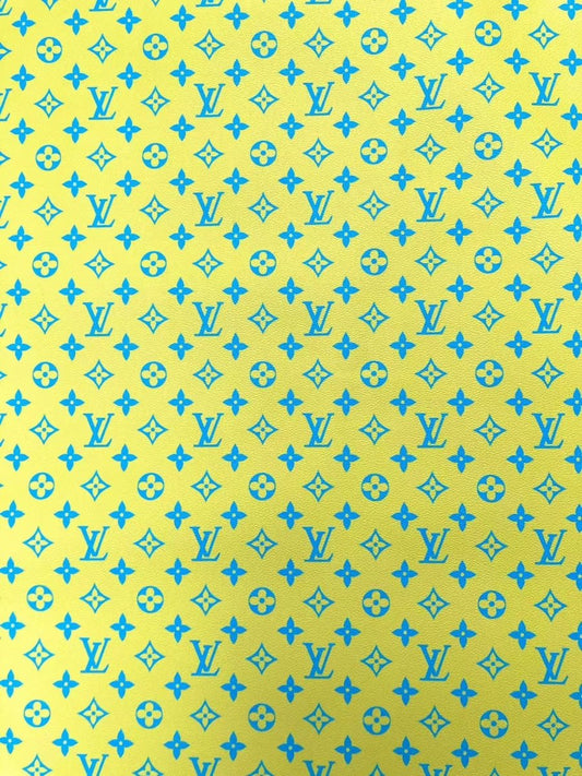 New Color Bright Yellow LV Monogram Designer Fabric for Keepall Bag - mingfabricstore