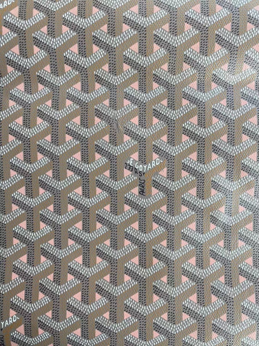 New Goyard Canvas Bag Leather Material for Handmade Sewing Project - mingfabricstore