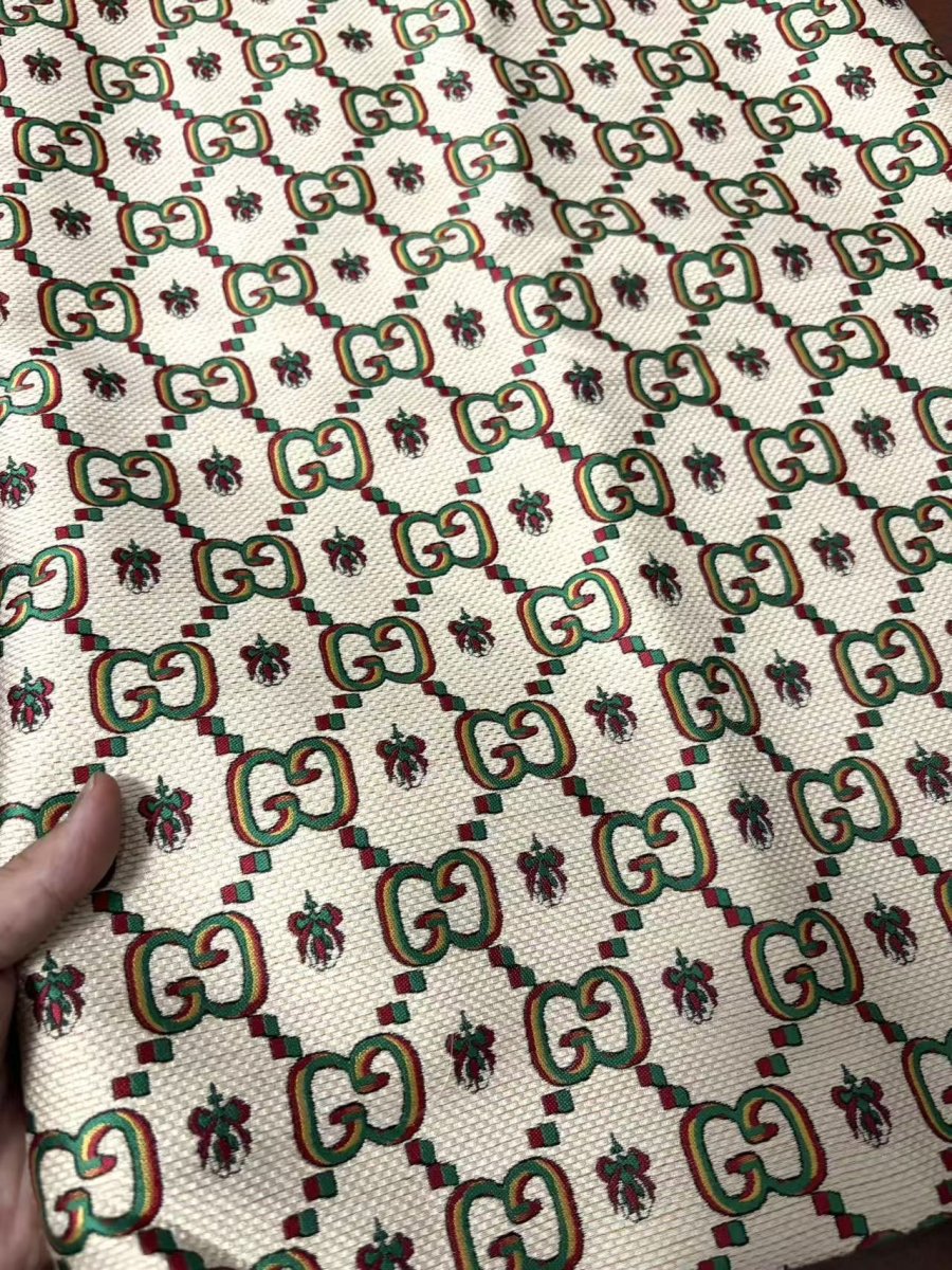 New Gucci Designer Fabric for Sneaker Shoes Wrap Custom DIY Projects - mingfabricstore