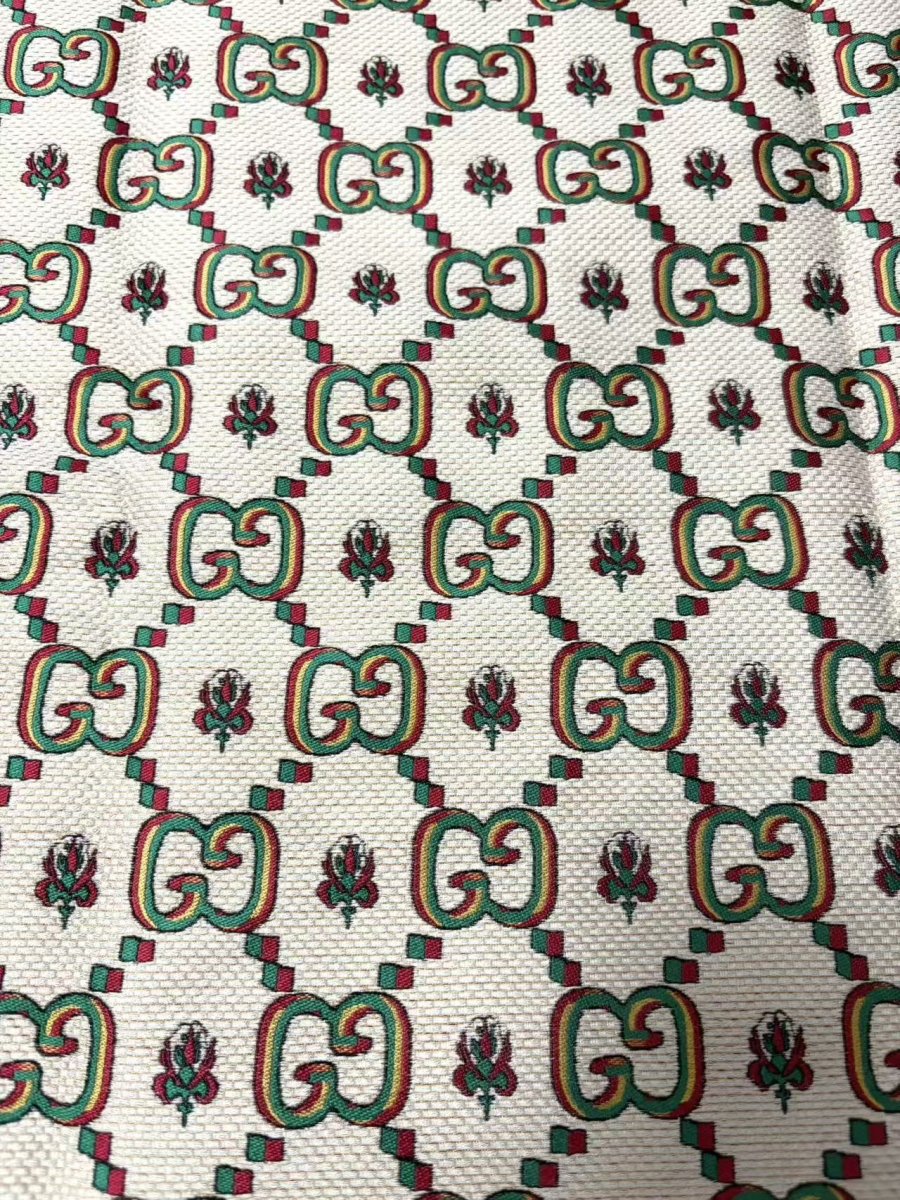 New Gucci Designer Fabric for Sneaker Shoes Wrap Custom DIY Projects - mingfabricstore