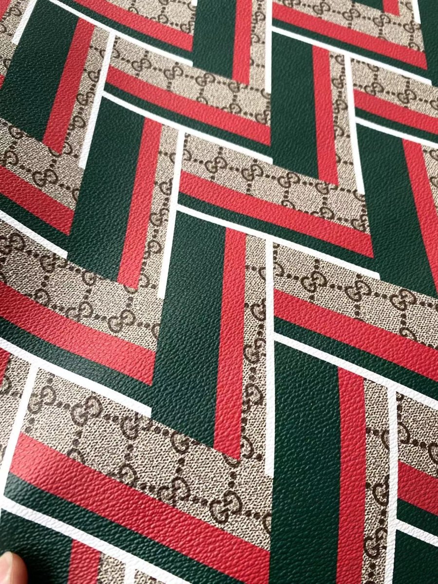 New GUCCI Faux Leather Sheet for Crafts Shoes DIY - mingfabricstore