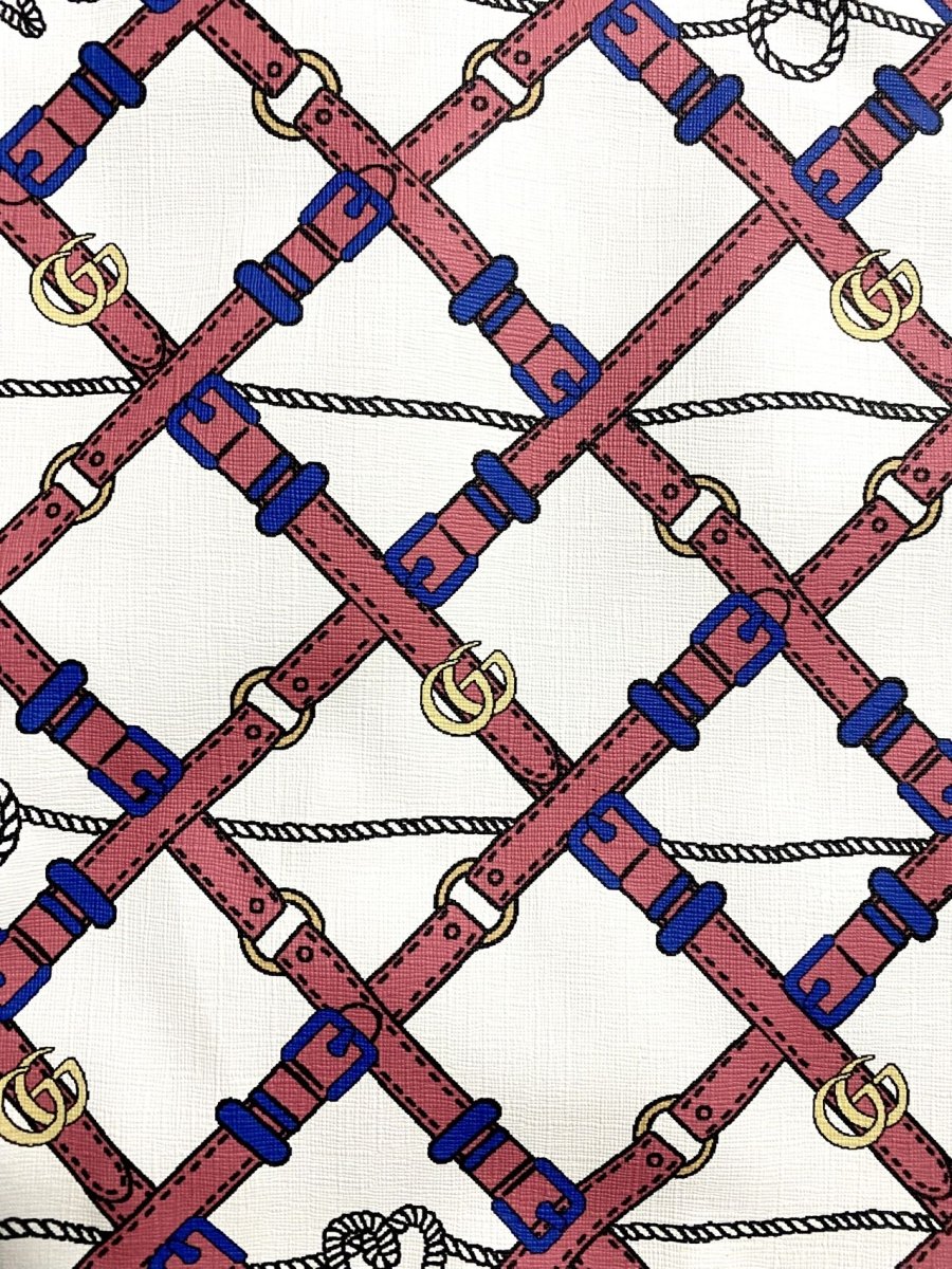 New Gucci Leather Desinger Fabric Custom Leather Sheet Sold by Yard - mingfabricstore