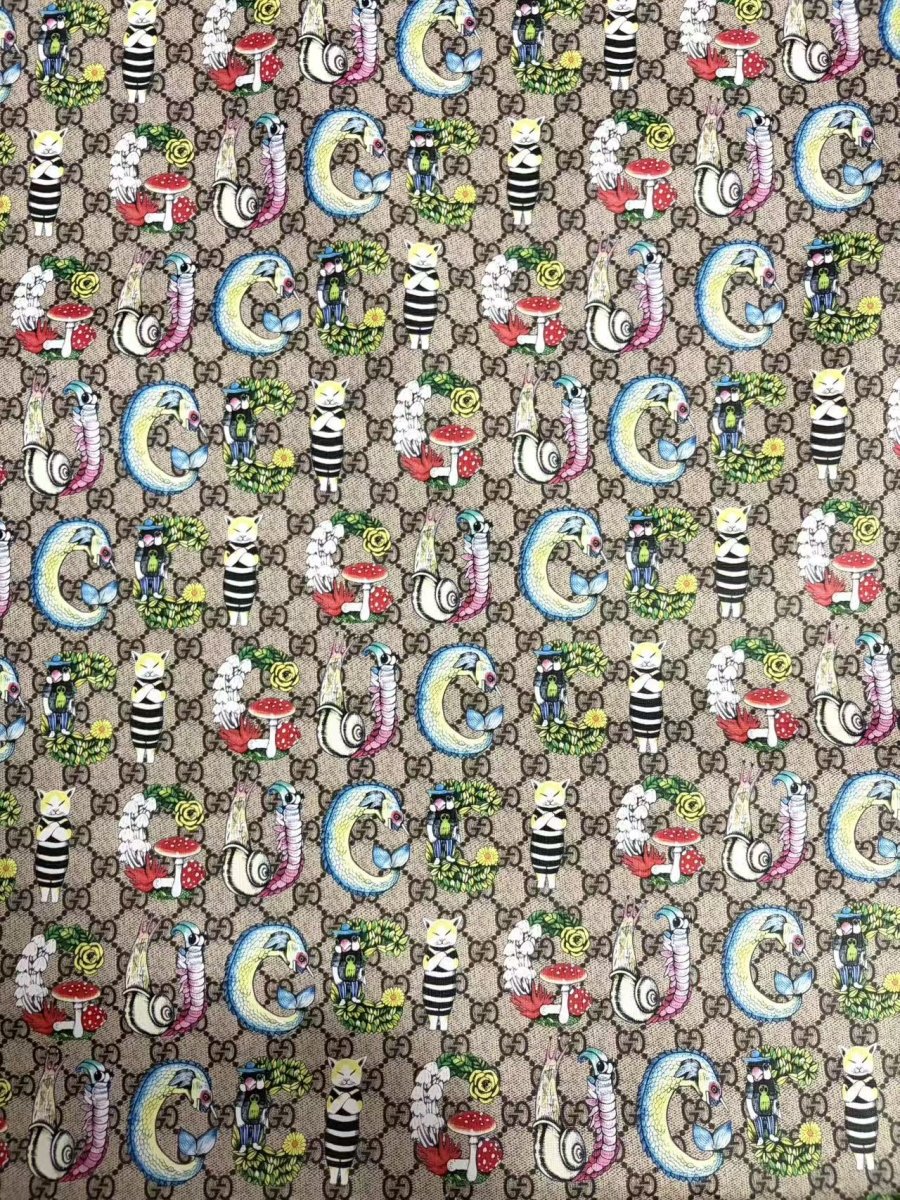 New Gucci Leather Sheet Designer Fabric for Upholstery Sneaker Custom - mingfabricstore