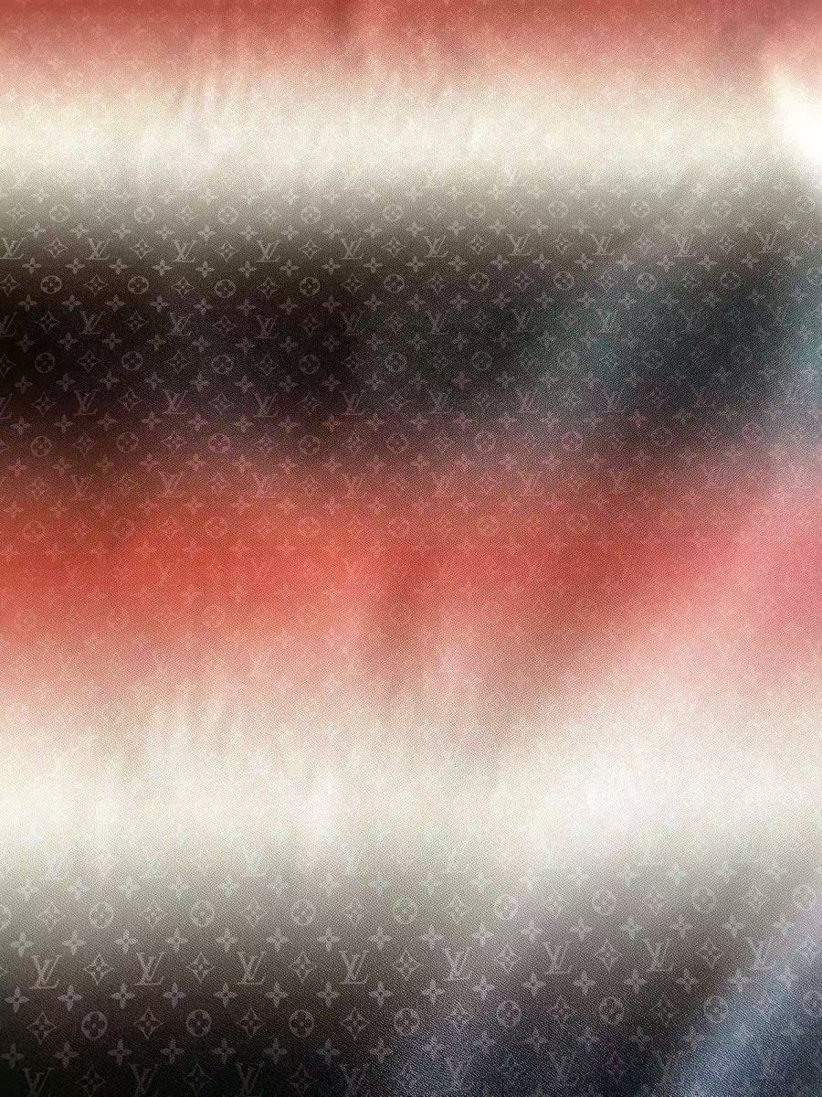 New Louis Vuitton Gradient Designer Fabric Leather Crafts Material - mingfabricstore
