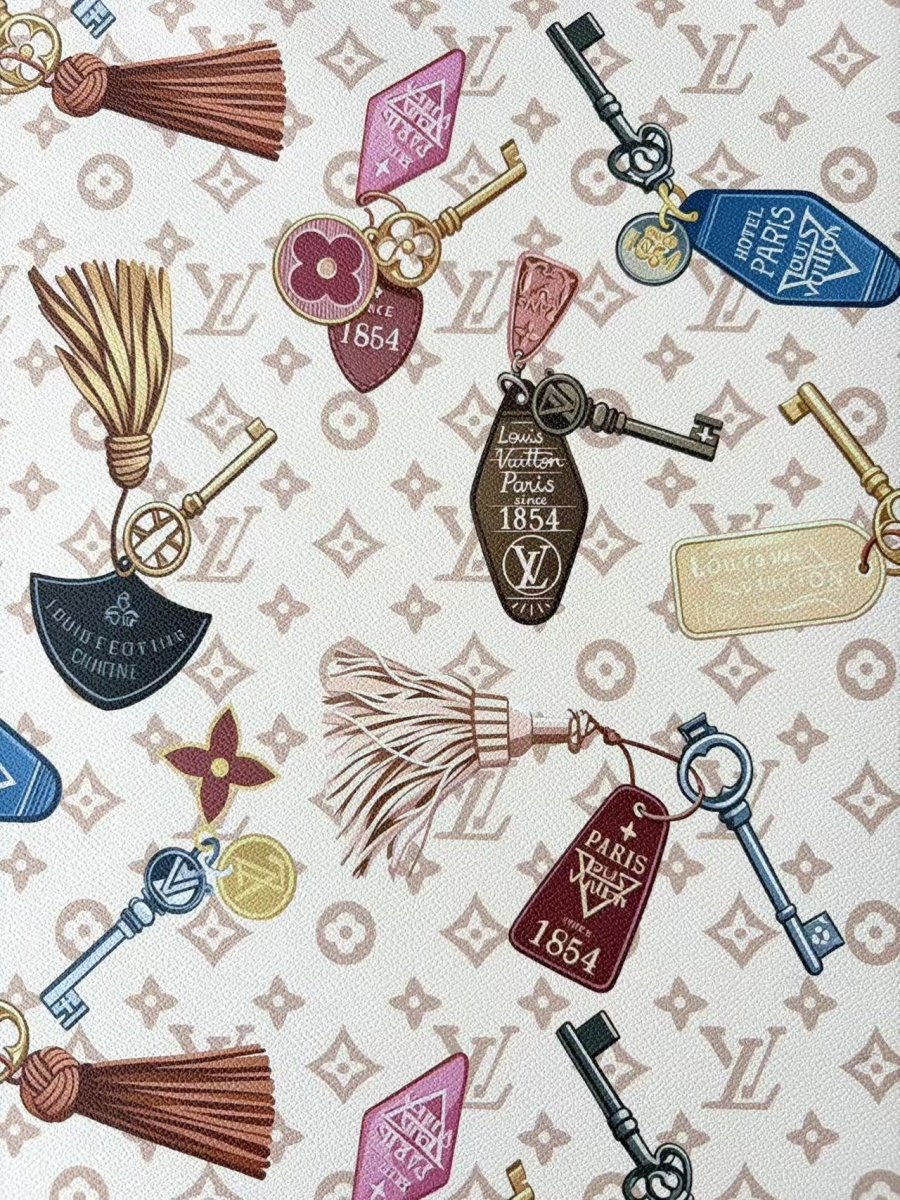 New Louis Vuitton Key Designer Leather Fabric for DIY Crafts Hobbylobby - mingfabricstore