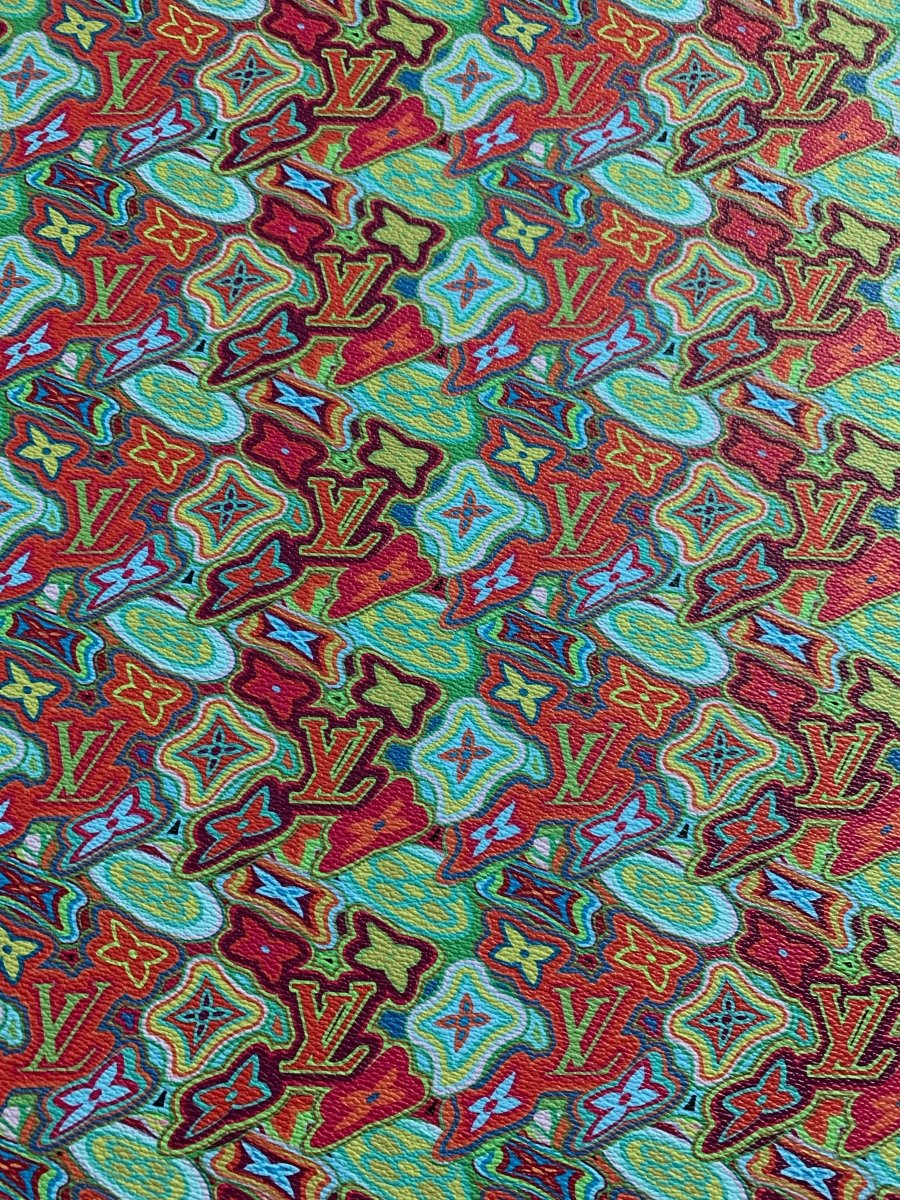 New LV Colorful Leather for Custom and Bag - mingfabricstore