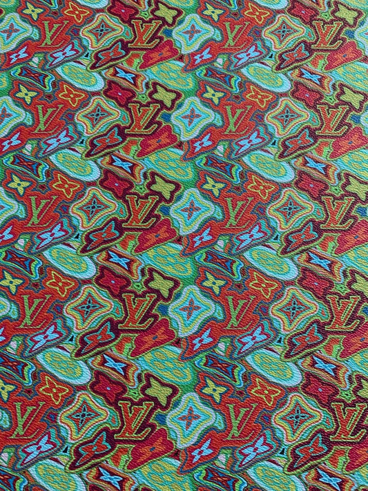 New LV Colorful Leather for Custom and Bag - mingfabricstore