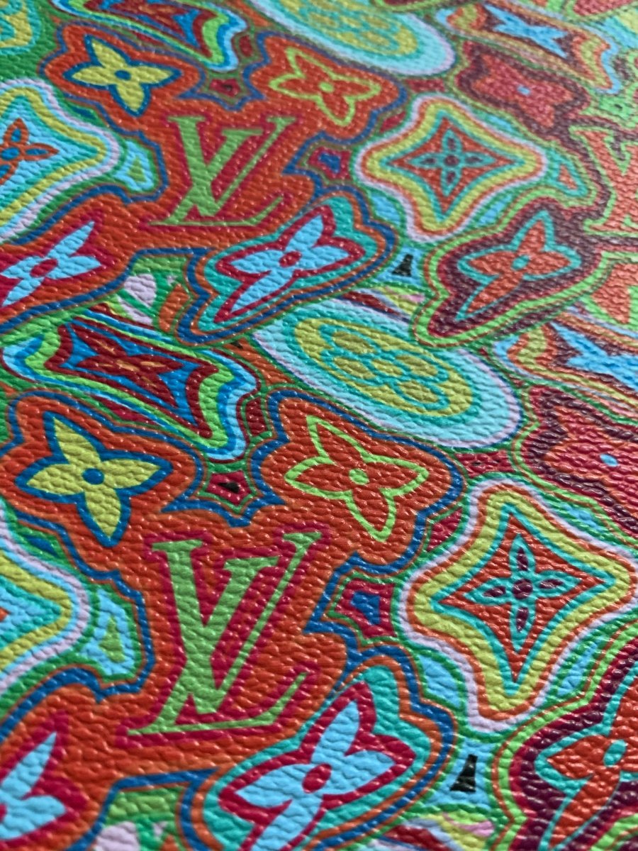 New LV Colorful Leather for Custom and Bag - mingfabricstore