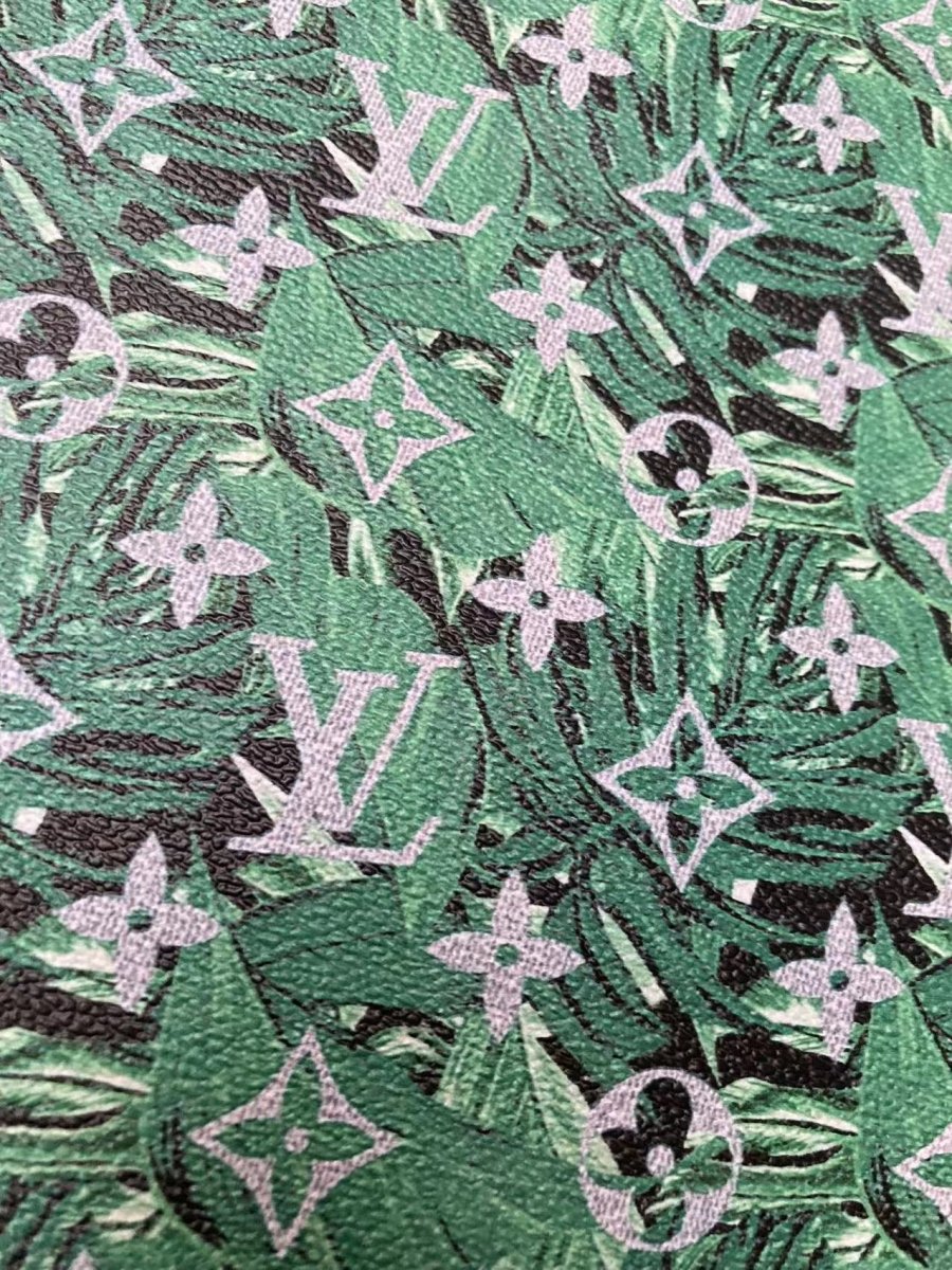 New Trending Green Forest Camo LV for Custom Sneakers Handcrafted - mingfabricstore