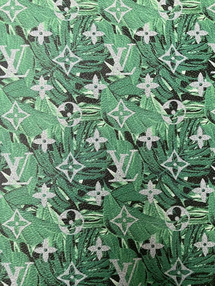 New Trending Green Forest Camo LV for Custom Sneakers Handcrafted - mingfabricstore