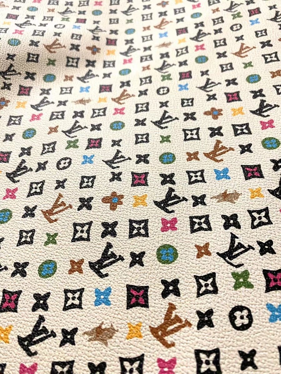 New Tyler the creator LV Designer Leather Fabric for Bag Custom Sneakers Handmade DIY - mingfabricstore