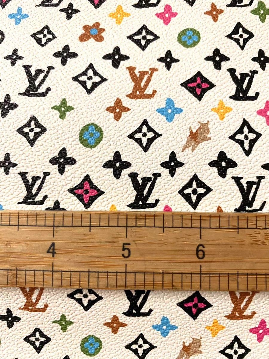 New Tyler the creator LV Designer Leather Fabric for Bag Custom Sneakers Handmade DIY - mingfabricstore