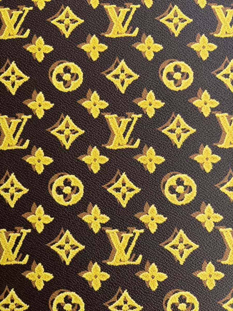 New Yellow Louis Vuitton Designer Leather Sheet for DIY Custom bag Repair - mingfabricstore