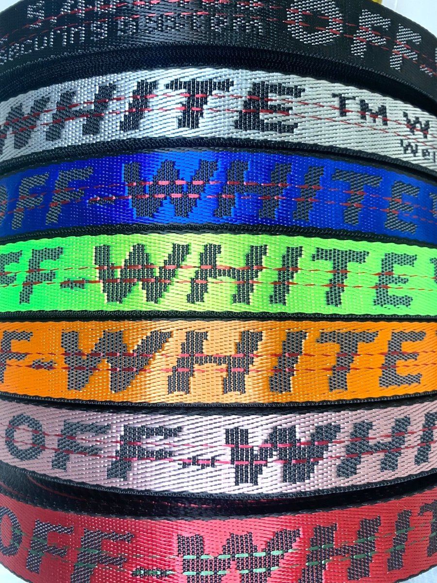 Off - White Wrap Non - Stretch Straps for Custom Sneakers - mingfabricstore