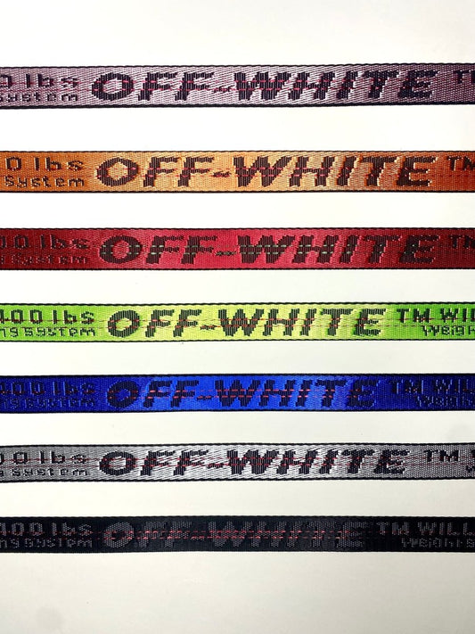 Off - White Wrap Non - Stretch Straps for Custom Sneakers - mingfabricstore