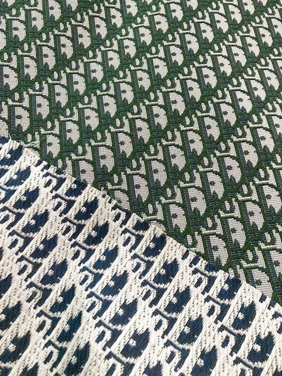 Olive Green Dior Jacquard Fabric for Custom - mingfabricstore
