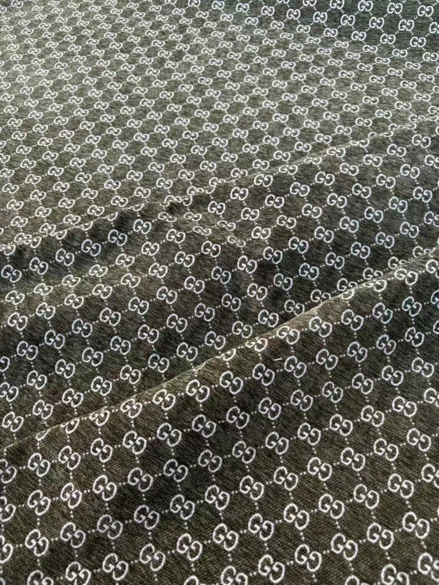 Olive Green Gucci Chenille Sofa Upholstery Fabric for Beach Bag Furniture Custom - mingfabricstore