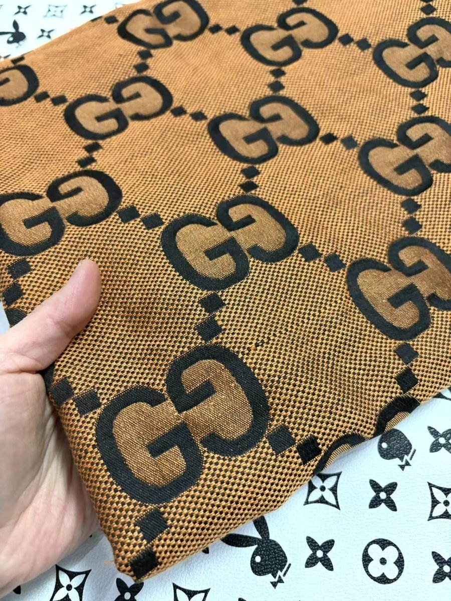 Orange Big Gucci Clothing Fabric for DIY Crafts Sewing Project - mingfabricstore