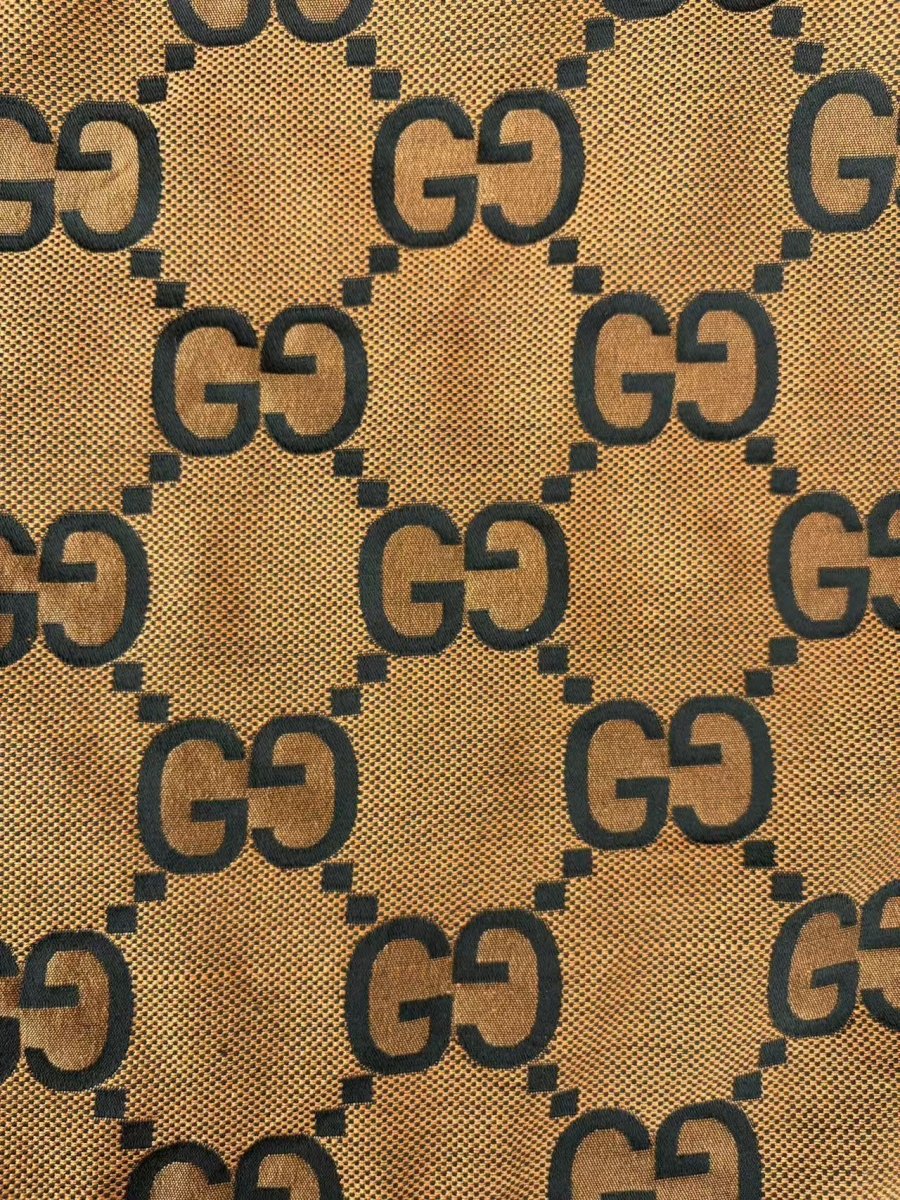 Orange Big Gucci Clothing Fabric for DIY Crafts Sewing Project - mingfabricstore