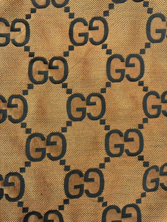 Orange Big Gucci Clothing Fabric for DIY Crafts Sewing Project - mingfabricstore
